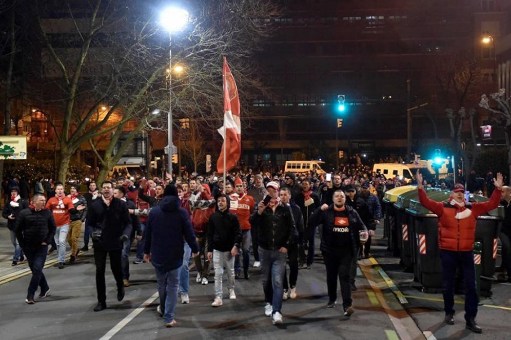 Video: Kerusuhan Spektakuler Antara Ultras Bilbao dan Spartak Moskow