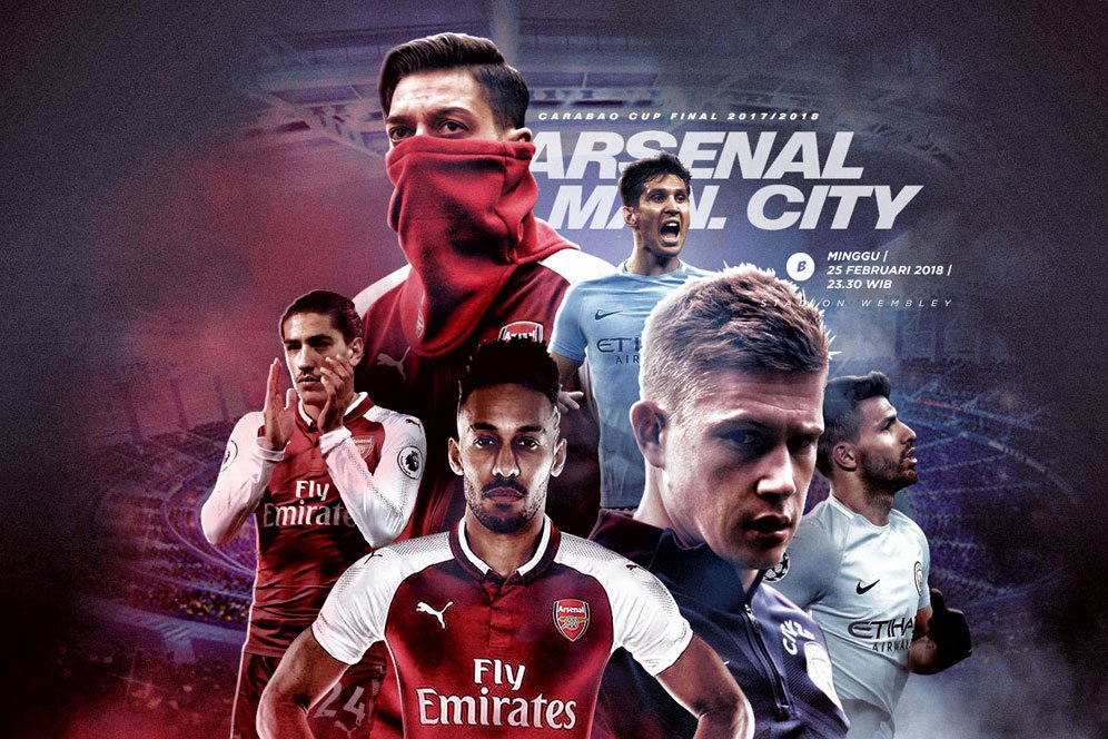 Prediksi Manchester City vs Arsenal 25 Februari 2018