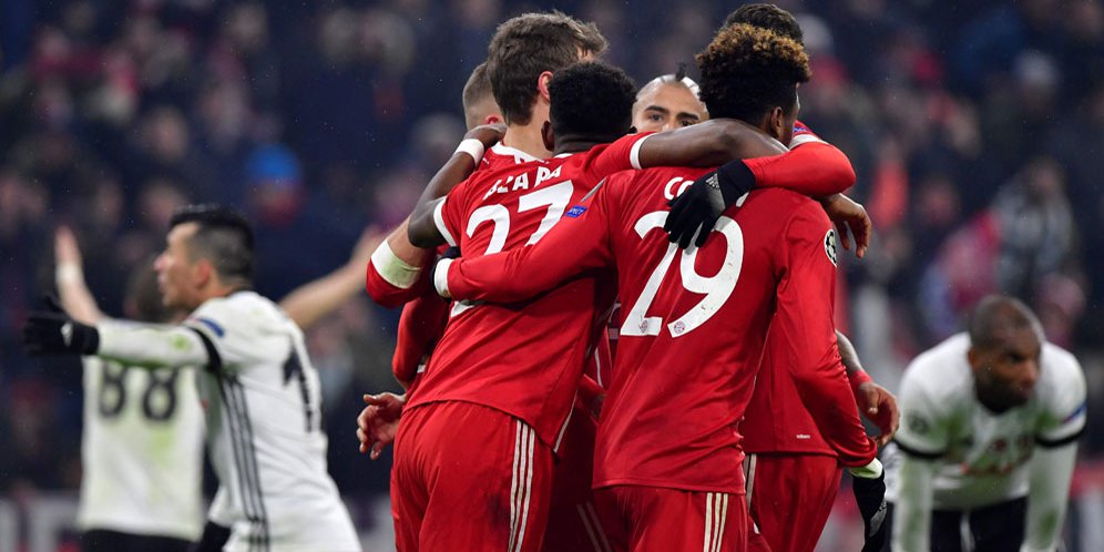 Hasil Pertandingan Bayern Munchen vs Besiktas: Skor 5-0