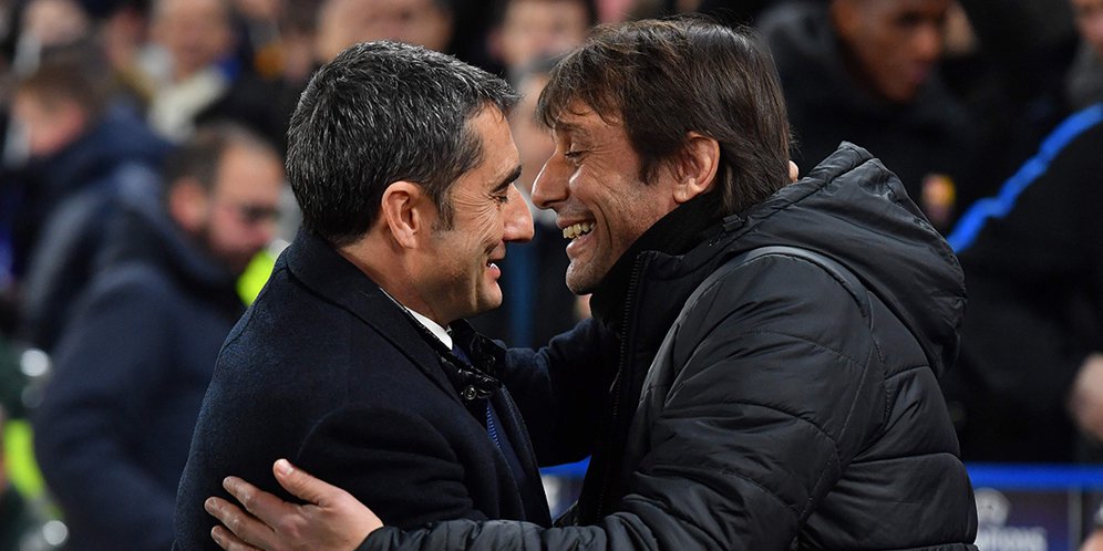 Antonio Conte dan Ernesto Valverde.
