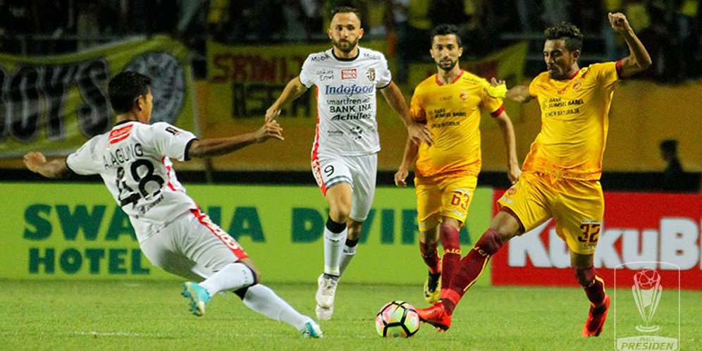 Mengukur Peluang Bali United dan Sriwijaya FC untuk Menantang Persija di Final Piala Presiden 2018