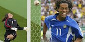Kilas Balik Piala Dunia 2002: Ketika Ronaldinho Permalukan David Seaman Kilas Balik Piala Dunia 2002: Ketika Ronaldinho Permalukan David Seaman