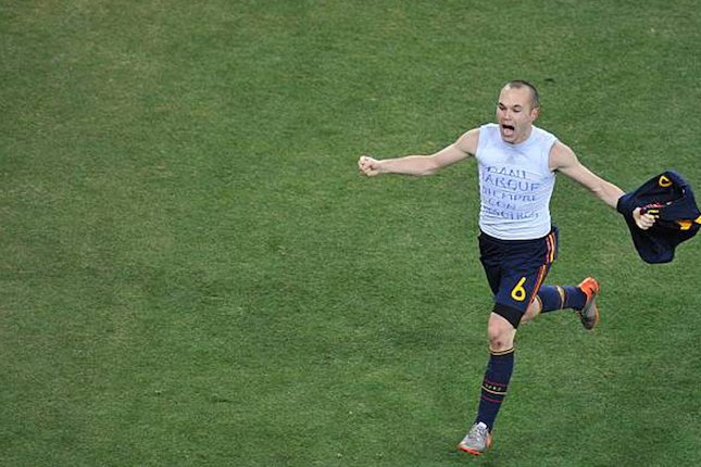 Andres Iniesta di final Piala Dunia 2010 (c) AFP