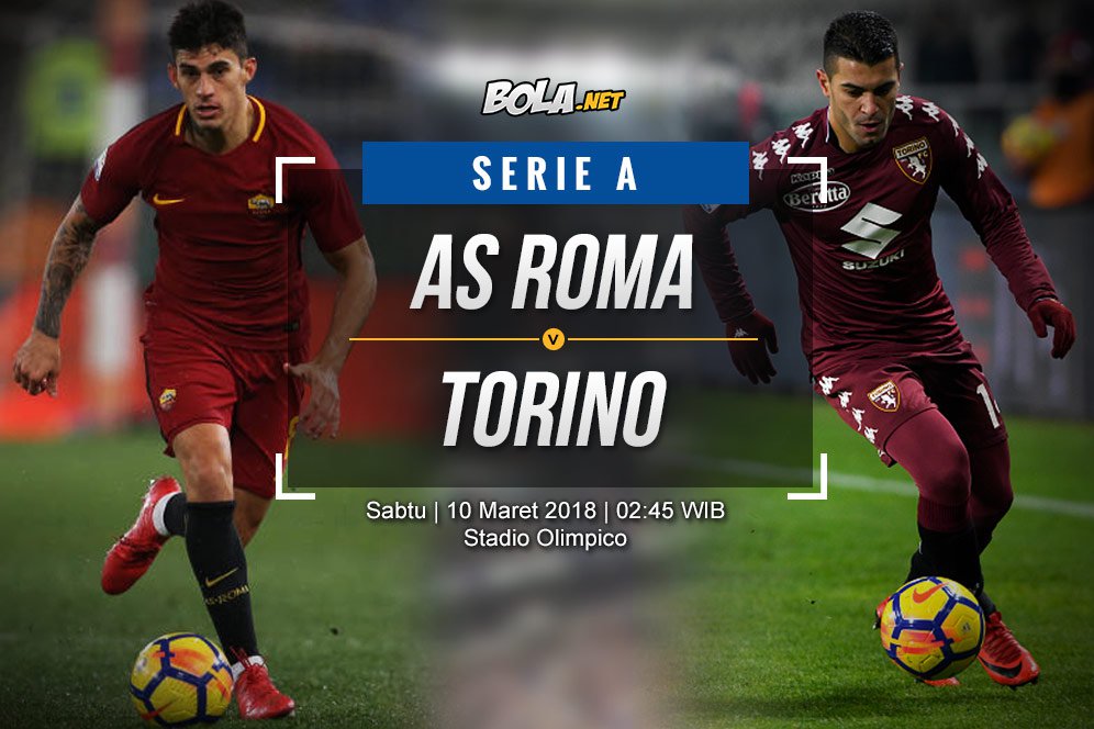 Data dan Fakta Serie A: AS Roma vs Torino