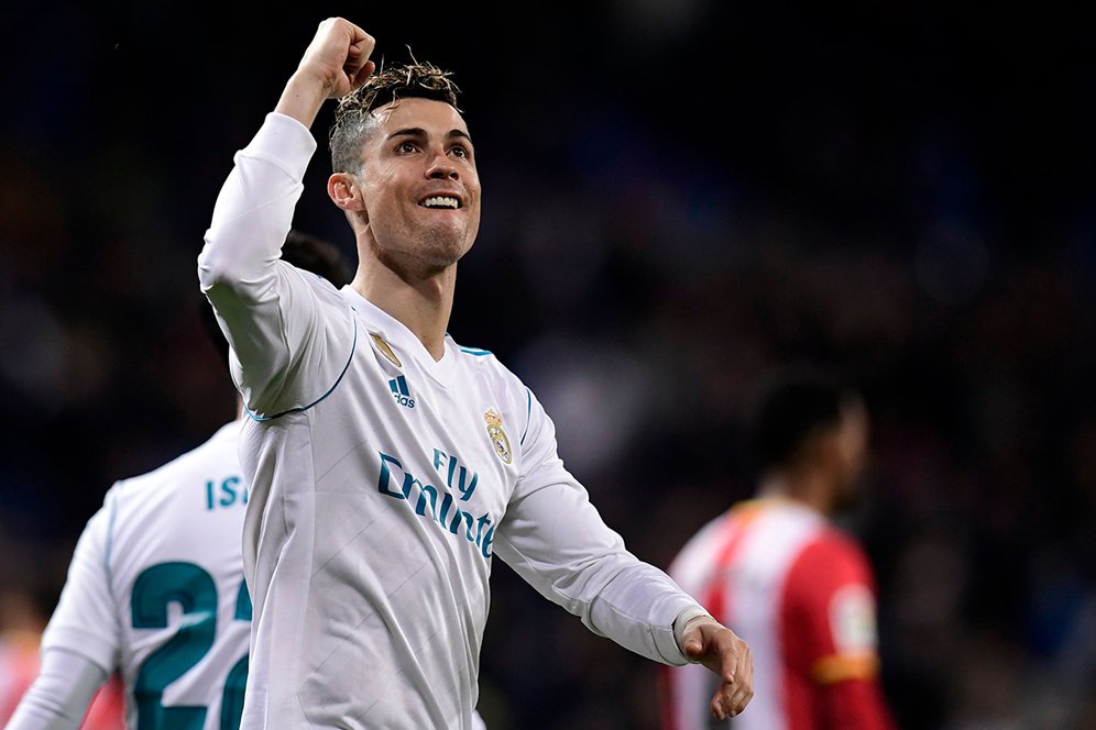 Ronaldo Catatkan Gol ke-450 untuk Real Madrid