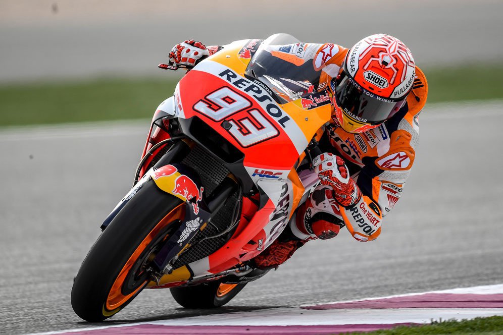 Marc Marquez Pimpin Sesi Pemanasan MotoGP Qatar