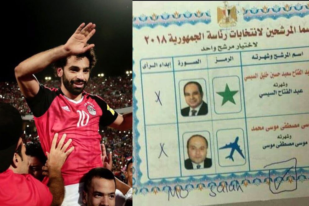 Satu Juta Penduduk Mesir Memilih Mohamed Salah Jadi Presiden Satu Juta Penduduk Mesir Memilih Mohamed Salah Jadi Presiden
