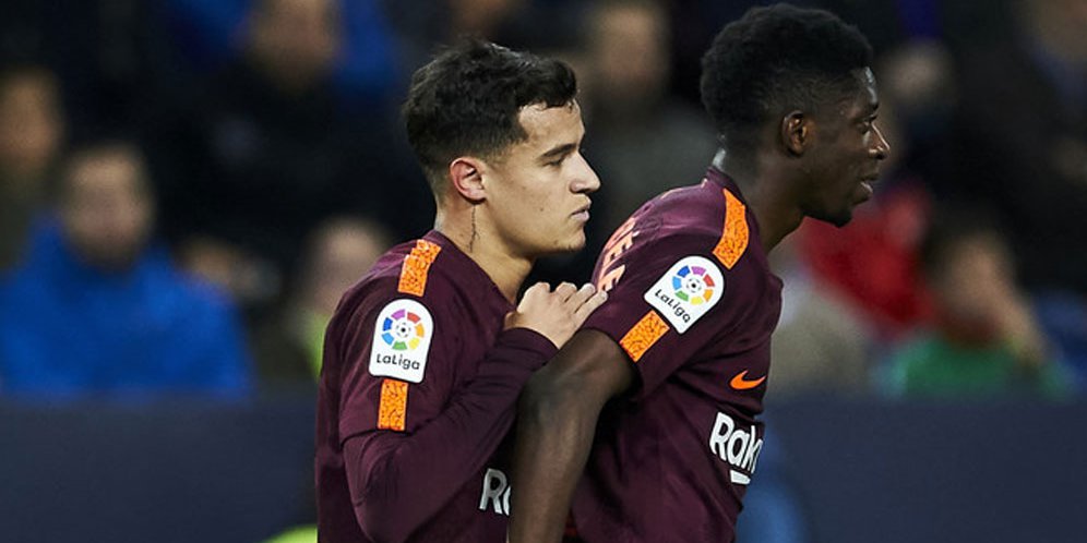 Bikin Satu Assist, Dembele Dipuji Coutinho