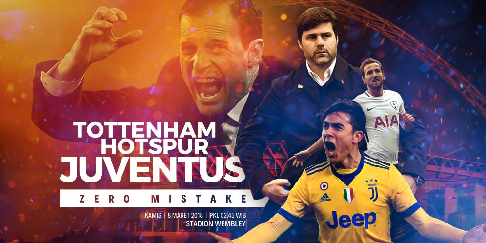 Prediksi Tottenham vs Juventus 8 Maret 2018