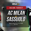 Prediksi AC Milan vs Sassuolo 9 April 2018