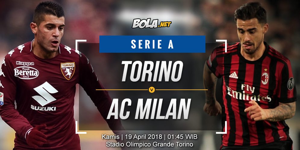 Prediksi Torino vs AC Milan 19 April 2018