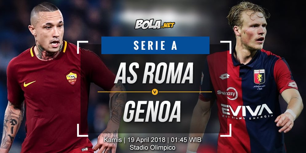 Data dan Fakta Serie A: AS Roma vs Genoa