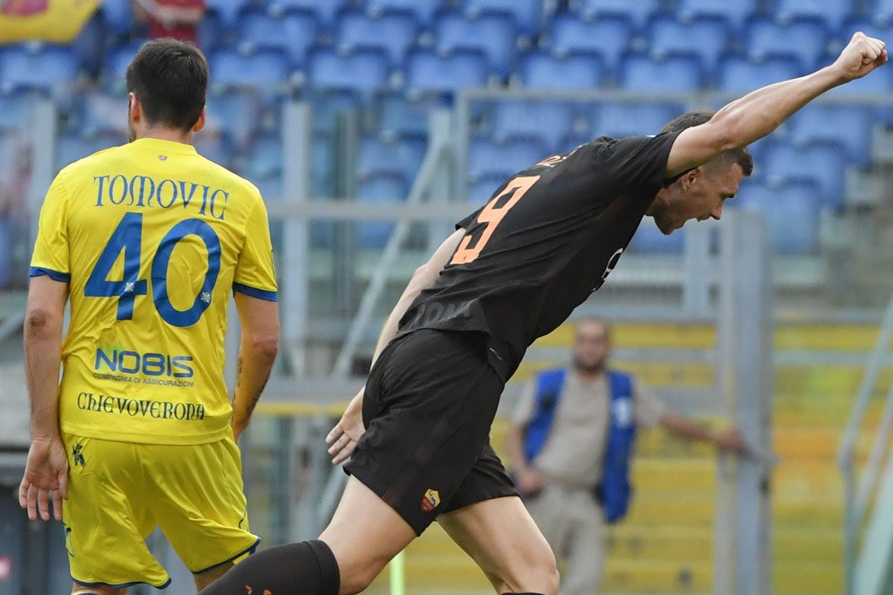 Hasil Pertandingan AS Roma vs Chievo: Skor 4-1