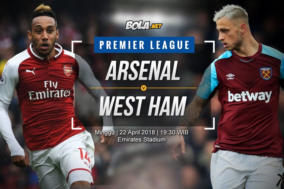 Data dan Fakta Premier League: Arsenal vs West Ham