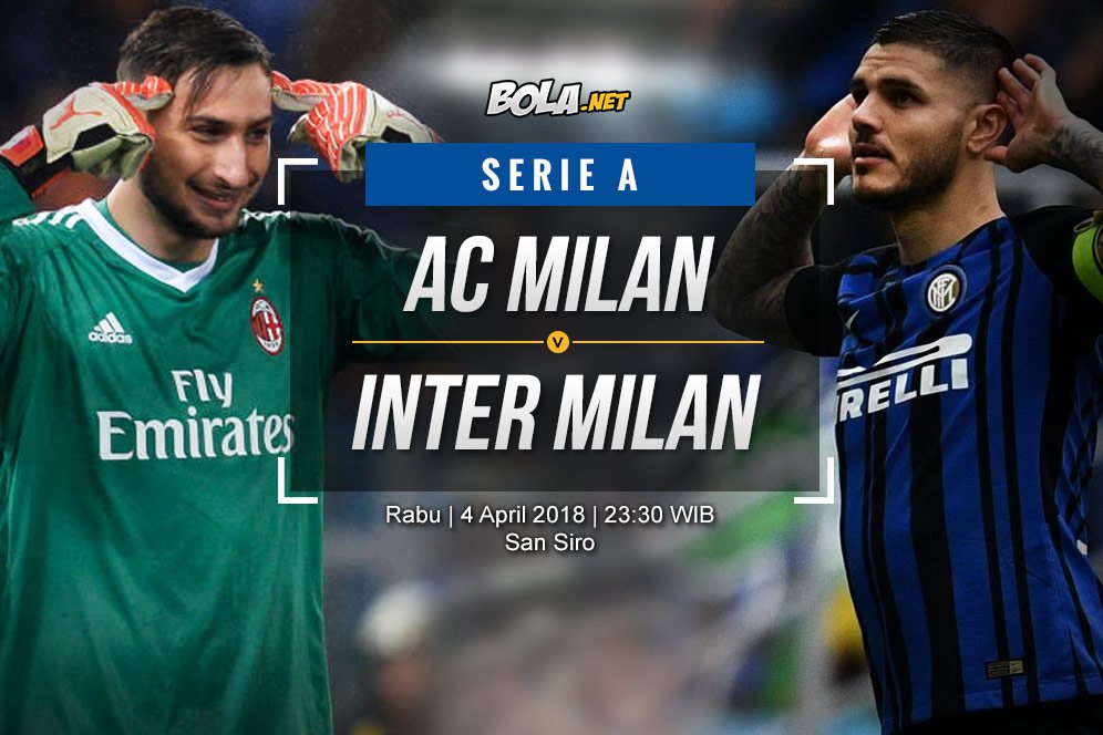 Data dan Fakta Serie A: AC Milan vs Inter Milan