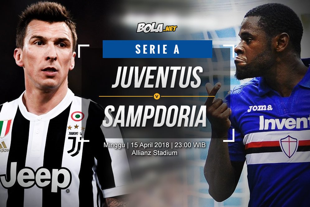 Data dan Fakta Serie A: Juventus vs Sampdoria
