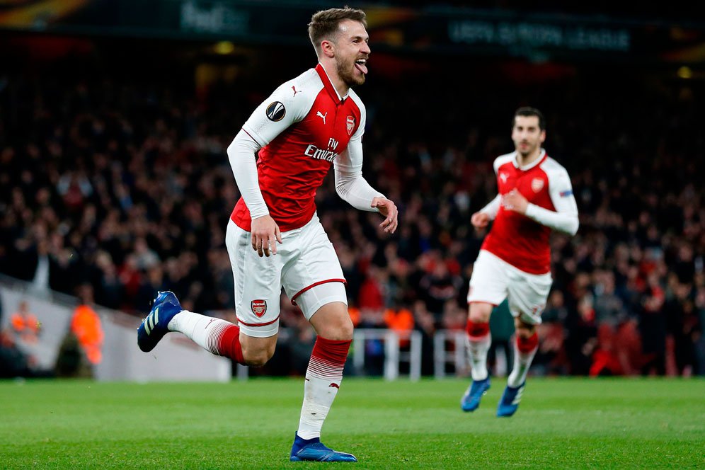 Tampil Dominan, Ramsey Tak Berani Sebut Arsenal Amankan Semifinal Liga Europa