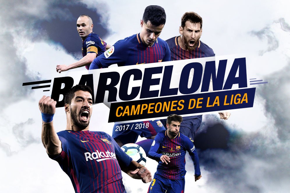 Barcelona Juara La Liga 2017-18