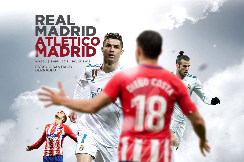 Prediksi Real Madrid vs Atletico Madrid 8 April 2018