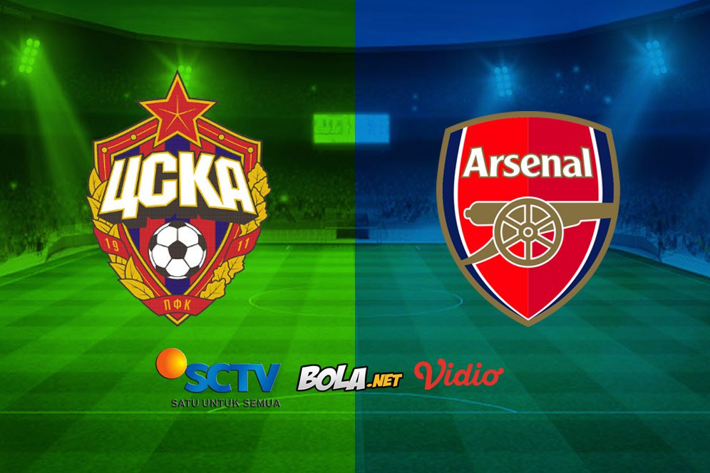 Saksikan Live Streaming SCTV Liga Europa: CSKA Moscow vs Arsenal