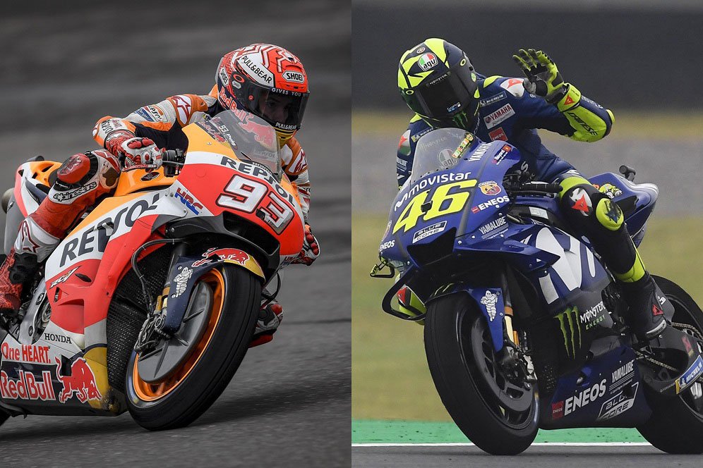 Ketika Marc Marquez dan Valentino Rossi Mendadak Saling Puji