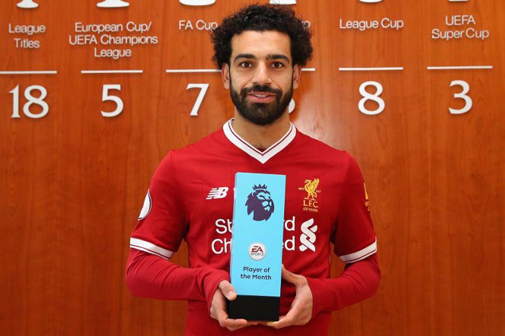 Jadi Player of the Month Lagi, Salah Cetak Sejarah di EPL