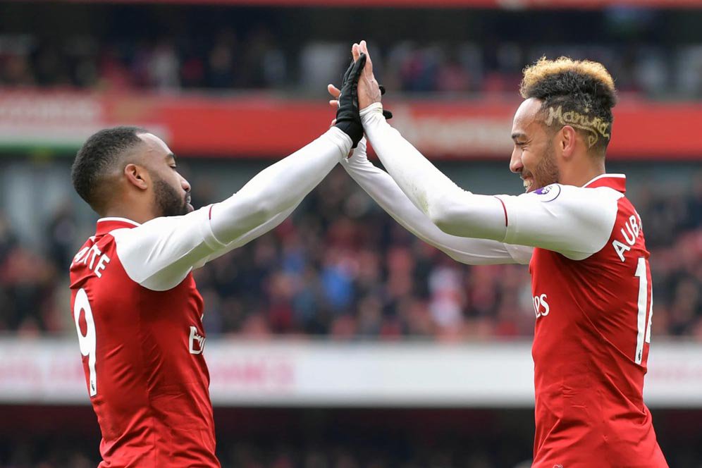 Wenger Siap Bereksperimen Dengan Lacazette dan Aubameyang