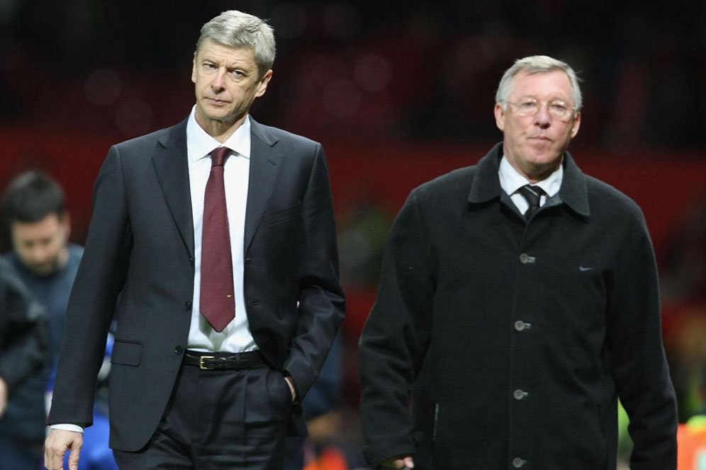 Ketika Ferguson dan Wenger Nyaris Berkelahi di 'Battle of Old Trafford'