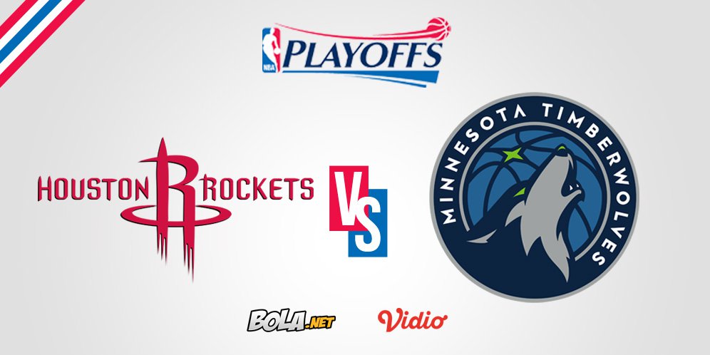 Saksikan Live Streaming Playoff NBA di Vidio.com: Houston Rockets Vs Minnesota Timberwolves