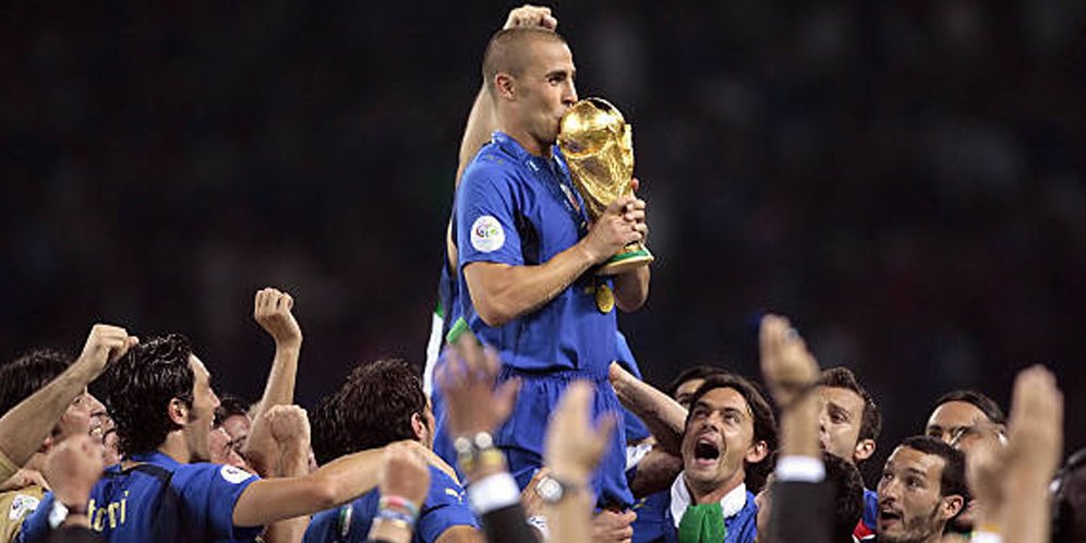 Fabio Cannavaro, kapten Italia di Piala Dunia 2006 (c) AFP