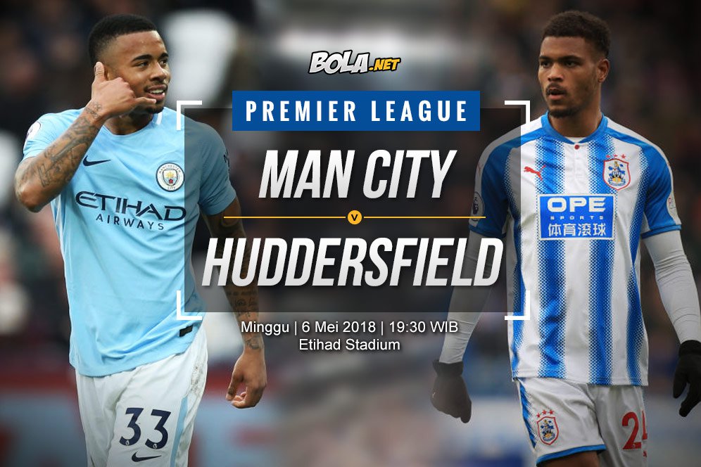 Data dan Fakta Premier League: Manchester City vs Huddersfield Town