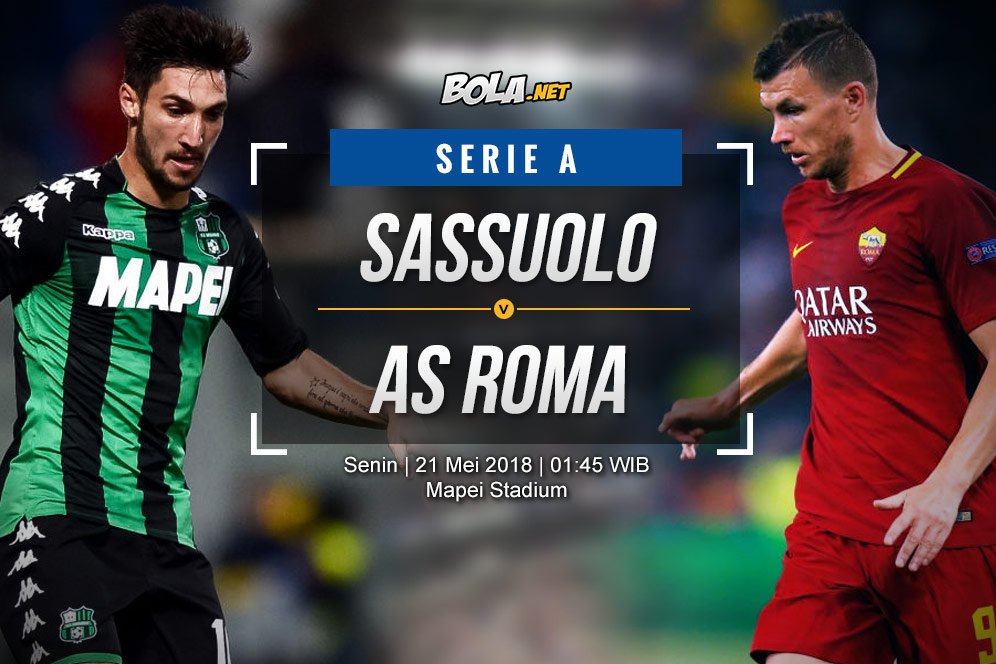 Data dan Fakta Serie A: Sassuolo vs AS Roma