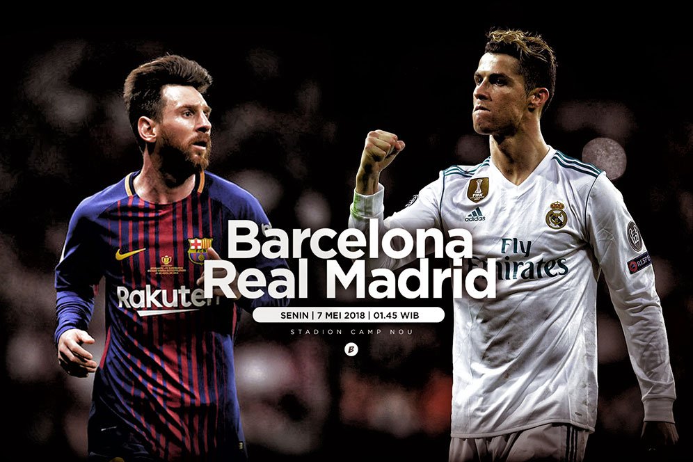 Prediksi Barcelona vs Real Madrid 7 Mei 2018