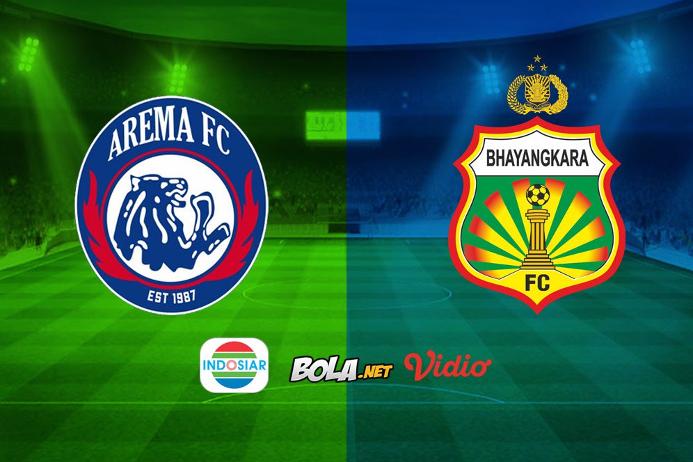 Saksikan Live Streaming Liga 1 di Indosiar: Arema FC vs Bhayangkara FC
