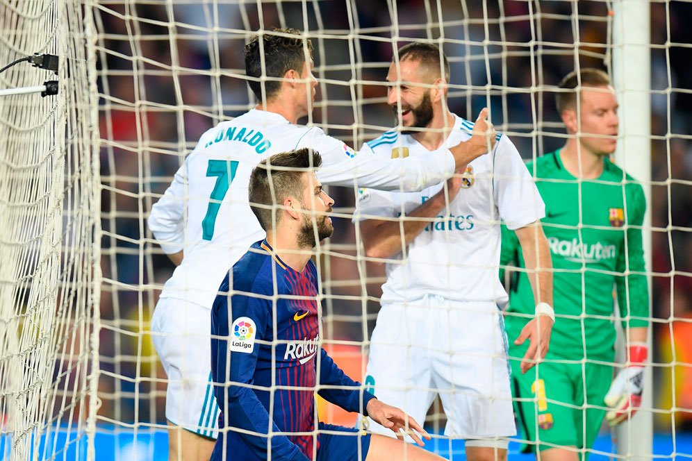 HT Review Barcelona vs Real Madrid: Skor 1-1