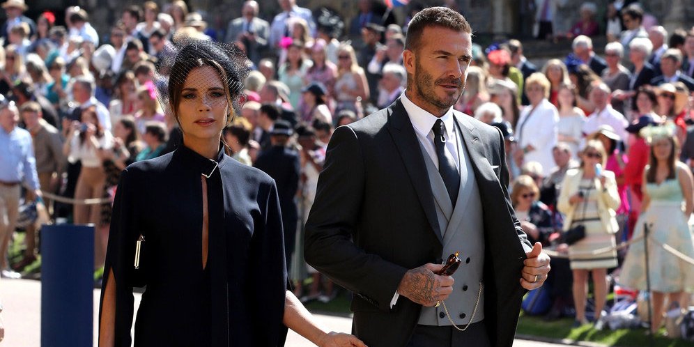 Cool! Penampilan David Beckham di Royal Wedding Ini Keren Maksimal