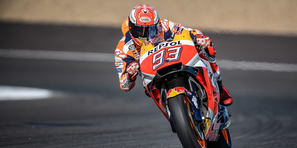 Duet Ducati Tabrakan, Marquez Menangi MotoGP Spanyol