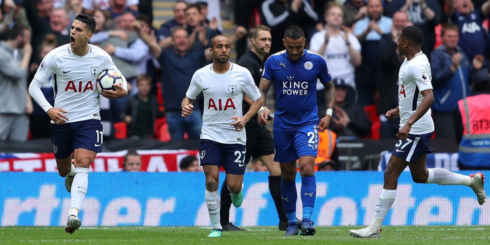 Tottenham vs Leicester: Banjir Gol di Wembley