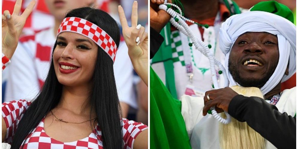 FOTO FANS: Kroasia vs Nigeria