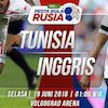 Prediksi Tunisia vs Inggris 19 Juni 2018