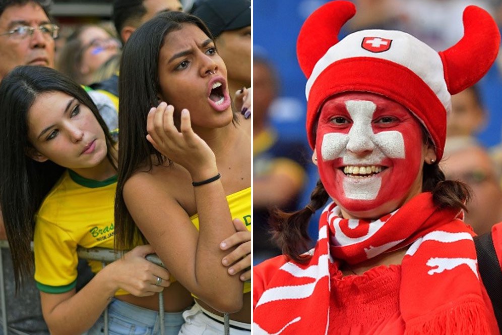 FOTO FANS: Brasil vs Swiss