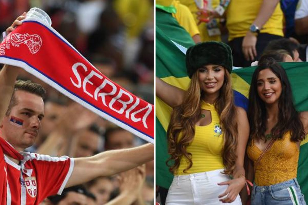 FOTO FANS: Serbia vs Brasil