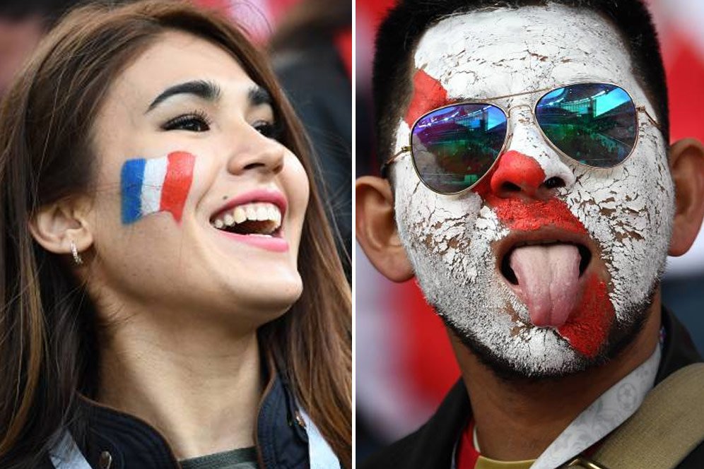 FOTO FANS: Prancis vs Peru