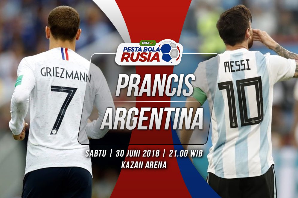 Prediksi Prancis vs Argentina 30 Juni 2018