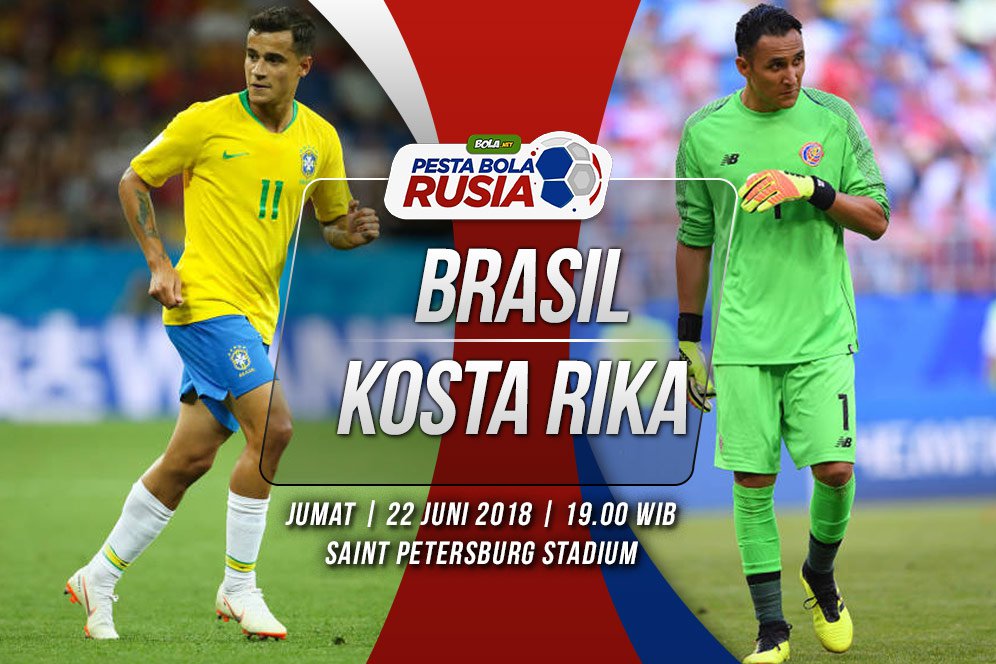 Prediksi Brasil vs Kosta Rika 22 Juni 2018 Prediksi Brasil vs Kosta Rika 22 Juni 2018
