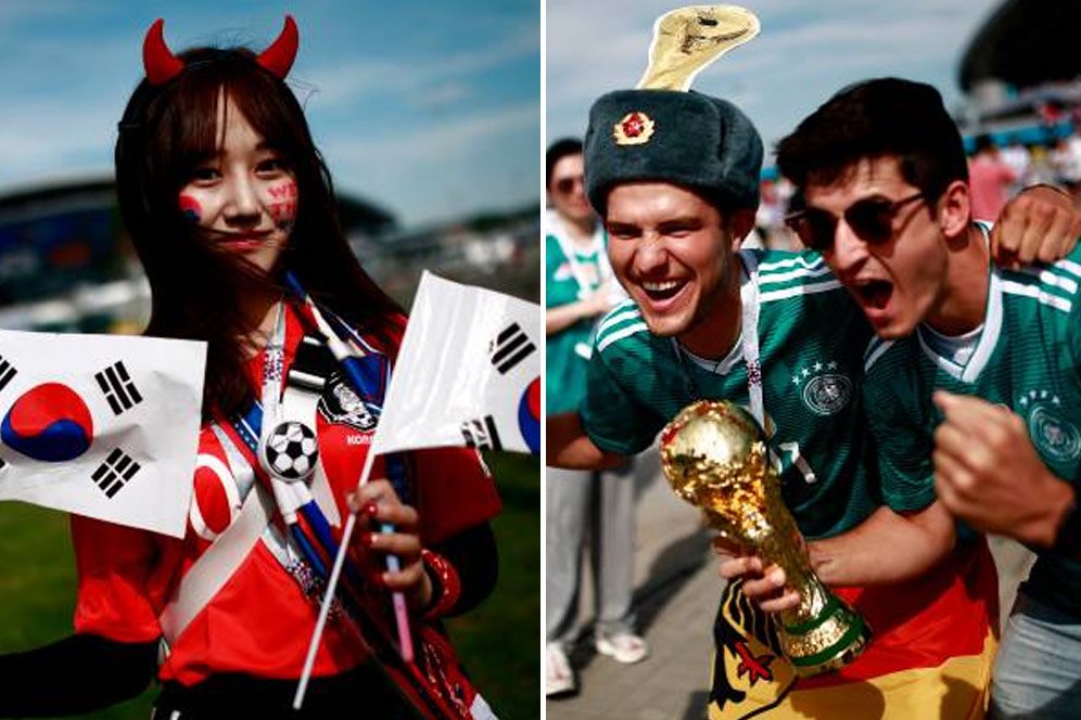 FOTO FANS: Korea Selatan vs Jerman FOTO FANS: Korea Selatan vs Jerman