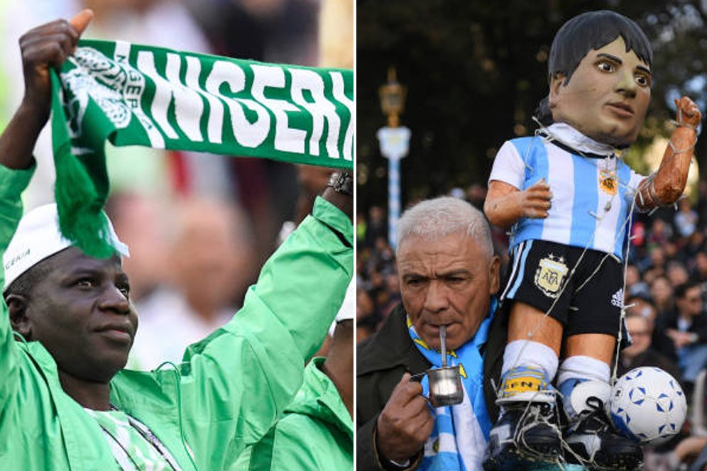 FOTO FANS: Nigeria vs Argentina FOTO FANS: Nigeria vs Argentina