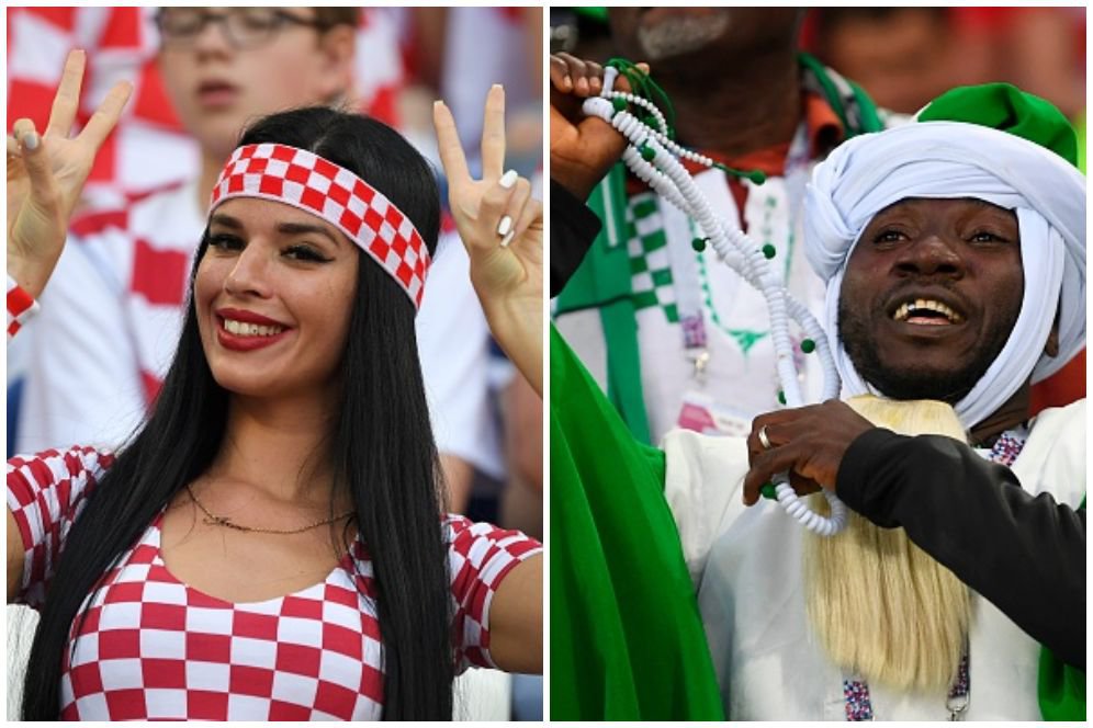 FOTO FANS: Kroasia vs Nigeria