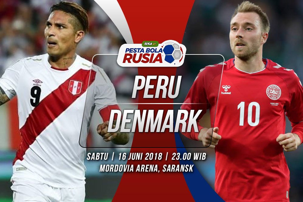 Prediksi Peru vs Denmark 16 Juni 2018