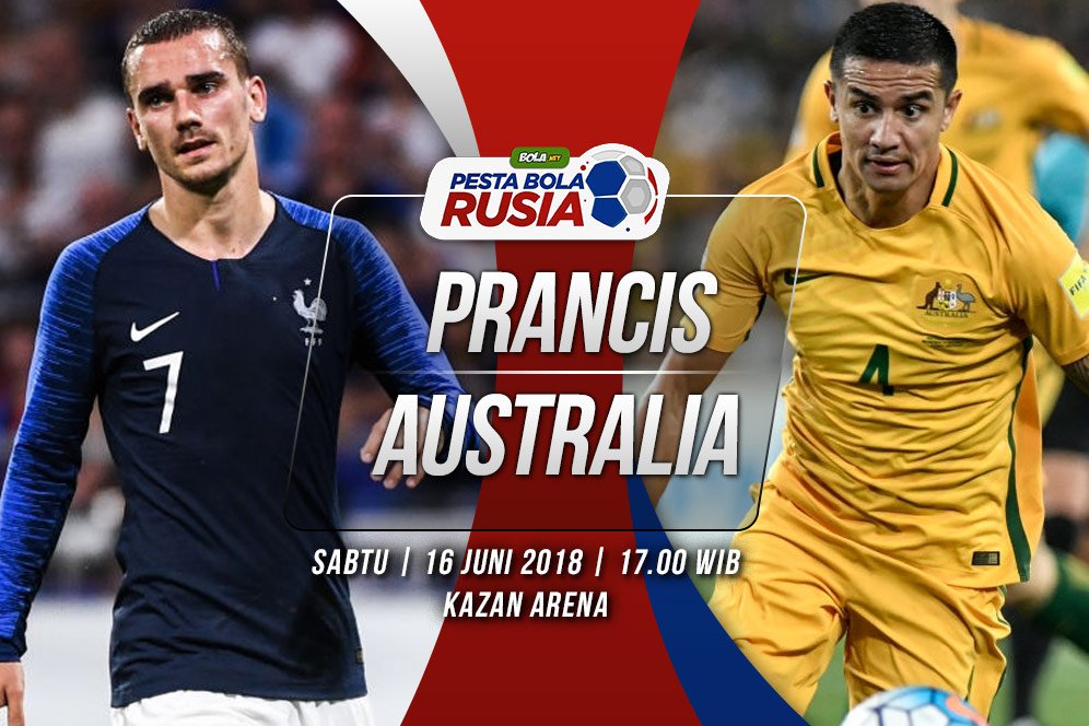 Prediksi Prancis vs Australia 16 Juni 2018